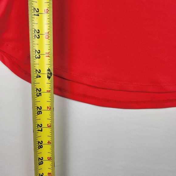 Kenneth Cole REACTION Salmon Sleeveless Cowl Blouse With Faux Gold Rings XS - Picture 7 of 7